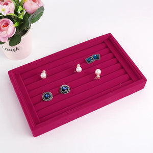 Velvet Earrings Ear Studs Display Stand Organizer Rack