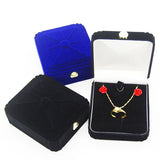 Velvet European Jewelry Box Ring Earrings Pendant Necklace Storage