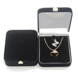 Velvet European Jewelry Box Ring Earrings Pendant Necklace Storage