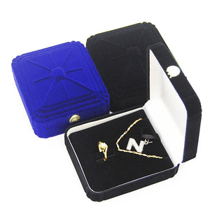 Velvet European Jewelry Box Ring Earrings Pendant Necklace Storage