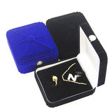 Velvet European Jewelry Box Ring Earrings Pendant Necklace Storage