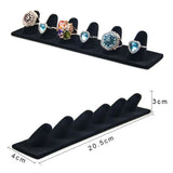 Velvet Finger Cone Ring Display Holder
