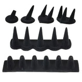 Velvet Finger Cone Ring Display Holder