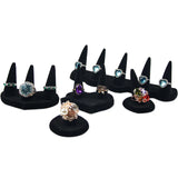 Velvet Finger Cone Fingertip Ring Stand Display Holder