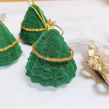 Velvet Flannel Christmas Tree Jewelry Storage Box