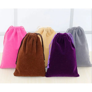 Velvet Gift Pouch 10x15cm Pack of 50 Drawstring Bag