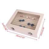 Velvet Glass Ring Earring Jewelry Display Organizer Box