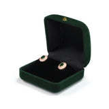 Velvet Heart Ring Box Jewelry Display Case Holder Wedding Gift Boxes
