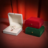 Velvet Heart Ring Box Jewelry Display Case Holder Wedding Gift Boxes