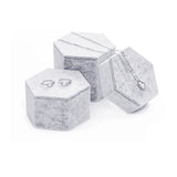 Velvet Hexagonal Jewelry Display Support Necklace Pendant Ring