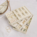 Velvet Jewelry Box Display Tray Drawer Storage Jewellery Holder