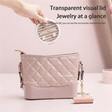 Double Layer Velvet Jewelry Box Dustproof Earrings Ring Storage