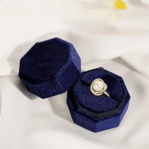 Velvet Jewelry Box Mini Jewelry Storage Box Wedding Ring Case
