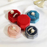 Velvet Jewelry Box Mini Jewelry Storage Box Wedding Ring Case