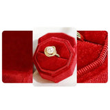 Velvet Jewelry Box Mini Jewelry Storage Box Wedding Ring Case