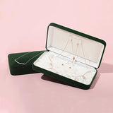 Velvet Jewelry Box Necklace Pendant Ring Jewellery Set Display Storage Case