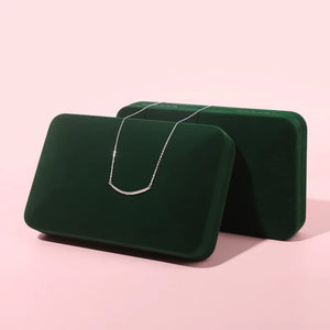 Velvet Jewelry Box Necklace Pendant Ring Jewellery Set Display Storage Case