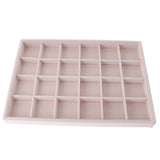 Velvet Jewelry Box Display Organizer Storage Holder