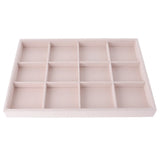 Velvet Jewelry Box Display Organizer Storage Holder