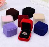 Velvet Jewelry Box Ring Holder Gift Package Marriage Storage Organizer