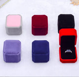 Velvet Jewelry Box Ring Holder Gift Package Marriage Storage Organizer