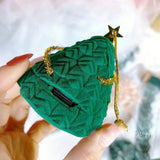 Velvet Jewelry Box Ring Holder Gift Packaging Christmas Storage Organizer