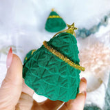 Velvet Jewelry Box Ring Holder Gift Packaging Christmas Storage Organizer