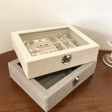 Velvet Jewelry Box Storage Ring Necklaces Display Case Tray Holder