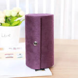 Velvet Jewelry Box 3-Layer Travel Storage Earring Display
