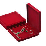 Velvet Jewelry Box Ring Necklace Earring Set Bracelet Storage Organizer Case