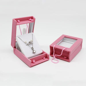 Velvet Jewelry Box Organizer Tray Travel Earing Necklace Storage Case