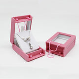 Velvet Jewelry Box Organizer Tray Travel Earing Necklace Storage Case