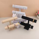 Velvet Jewelry Bracelet Storage Display Chain Watch T-Bar Rack