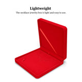 Velvet Jewelry Display Box Shockproof Square for Wedding