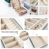 Velvet Jewelry Display Organizer Earring Necklace Rings Holder