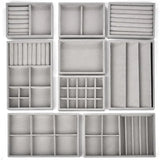 Stackable Velvet Jewelry Organizer Box