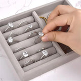 Stackable Velvet Jewelry Organizer Box