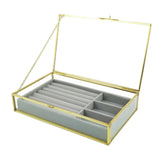 Velvet Jewelry Display Showcase Earring Storage Organizer