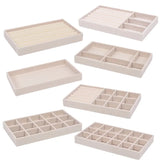 Velvet Jewelry Display Tray Case Earring Rings Box Organizer Storage