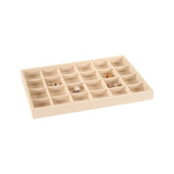 Velvet Jewelry Display Tray Case Stackable Holder