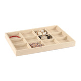 Velvet Jewelry Display Tray Case Stackable Holder