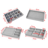 Stackable Jewelry Display Tray Case Organizer Box