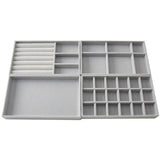 Stackable Jewelry Display Tray Case Organizer Box