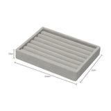 Velvet Jewelry Display Tray Case Stackable Jewellery Holder Organizer Box