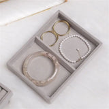 Velvet Jewelry Display Tray Case Stackable Jewellery Holder Organizer Box