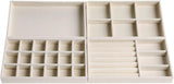 Velvet Jewelry Display Tray Case Stackable Drawers Insert Jewellery Holder