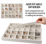 Velvet Jewelry Display Tray Case Stackable Drawers Insert Jewellery Holder
