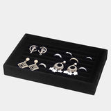 Velvet Jewelry Display Tray Case Stackable Jewellery Holder