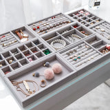 Velvet Jewelry Display Tray for Rings Bracelets Earrings Necklaces