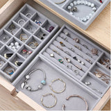 Velvet Jewelry Display Tray for Rings Bracelets Earrings Necklaces